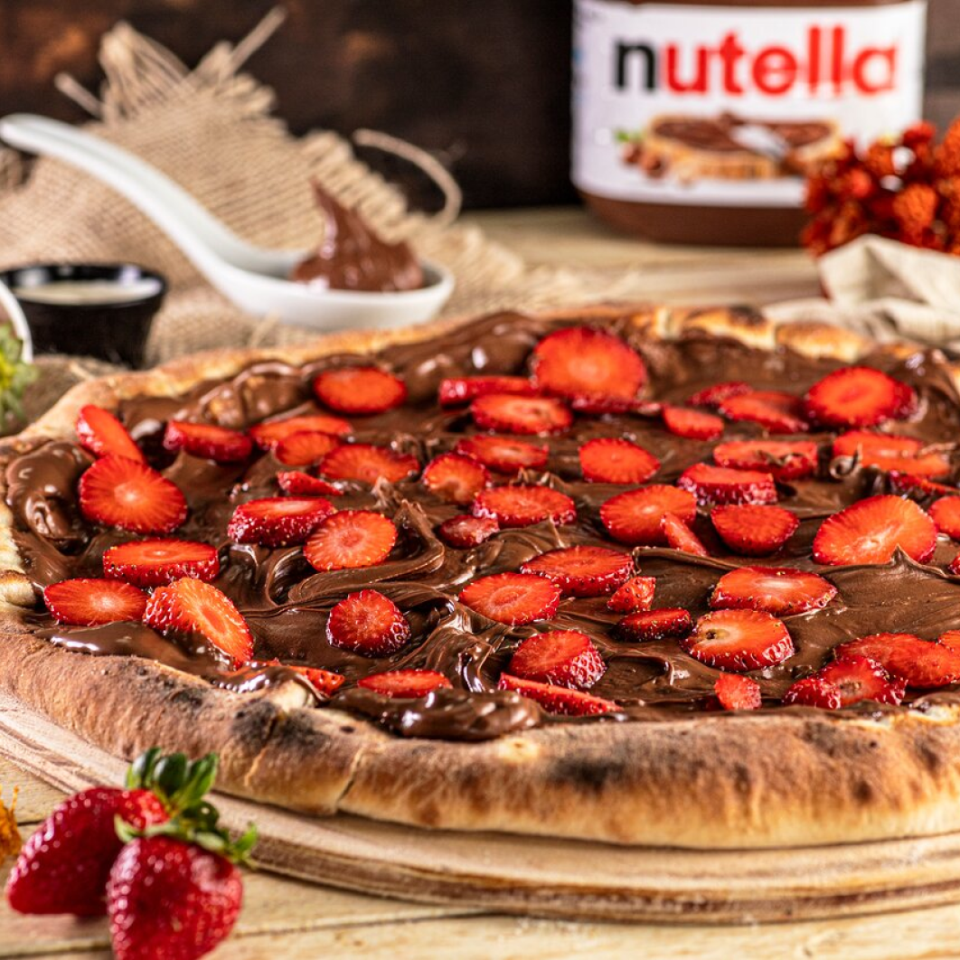Pizza Nutella com Morango